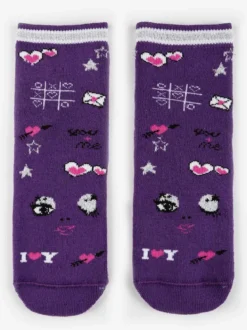 Ciocca Calze antiscivolo da bambina con stampe