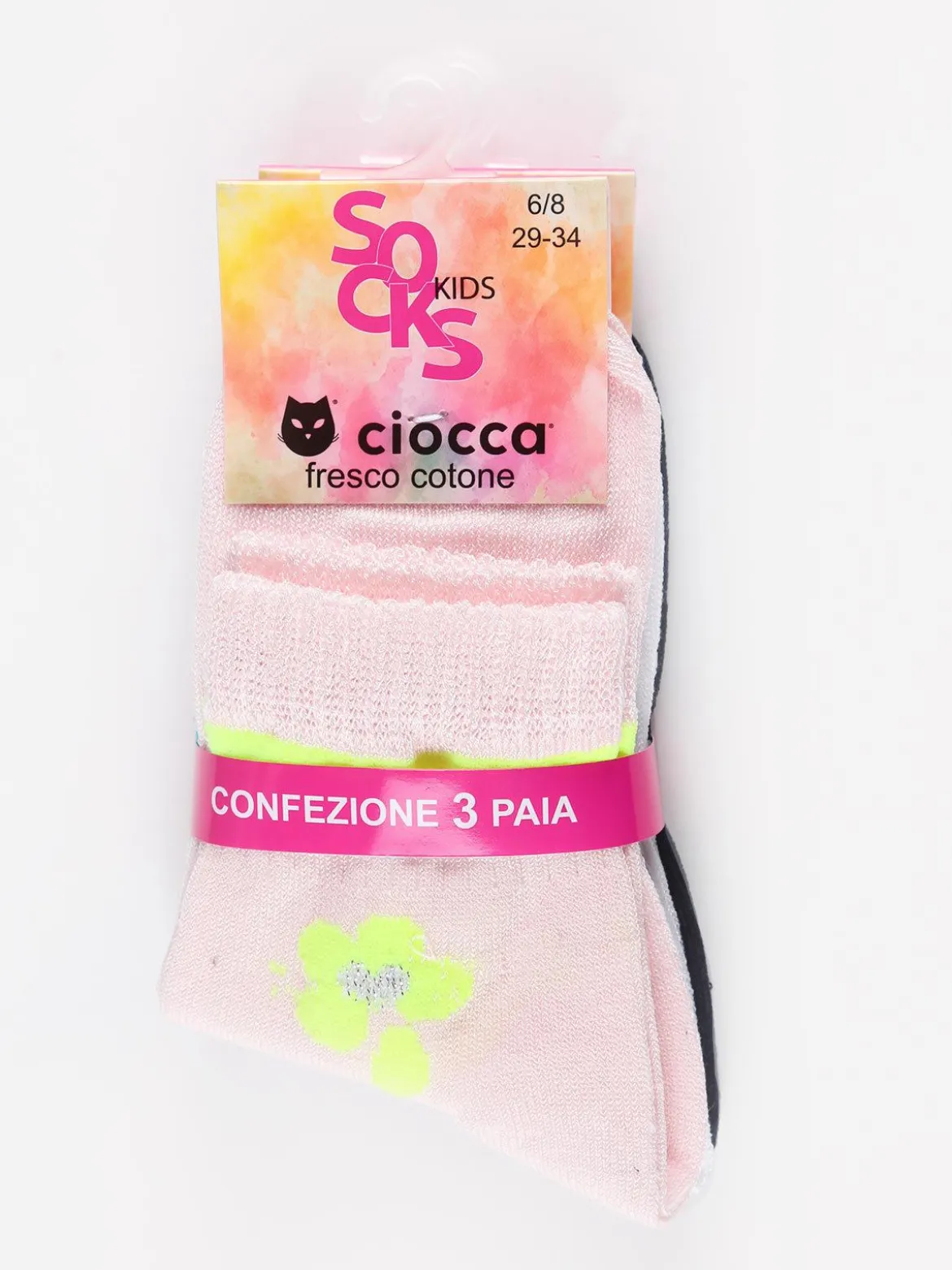 Ciocca Calze corte da bambina in cotone