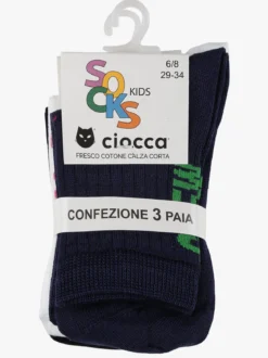 Ciocca Calze corte da bambina 3 paia