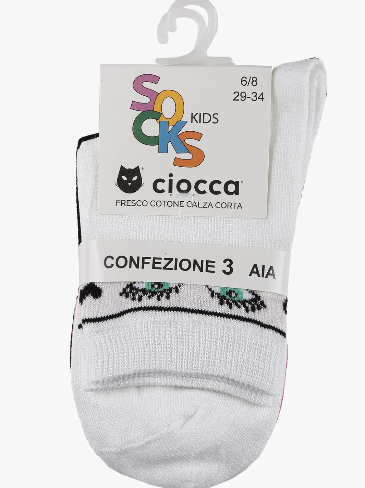 Ciocca Calze corte da bambina 3 paia