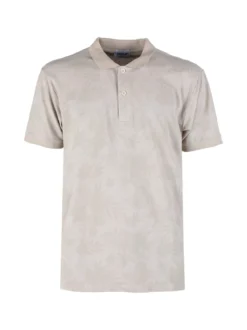 Close-Up Polo da uomo in cotone a maniche corte con stampa
