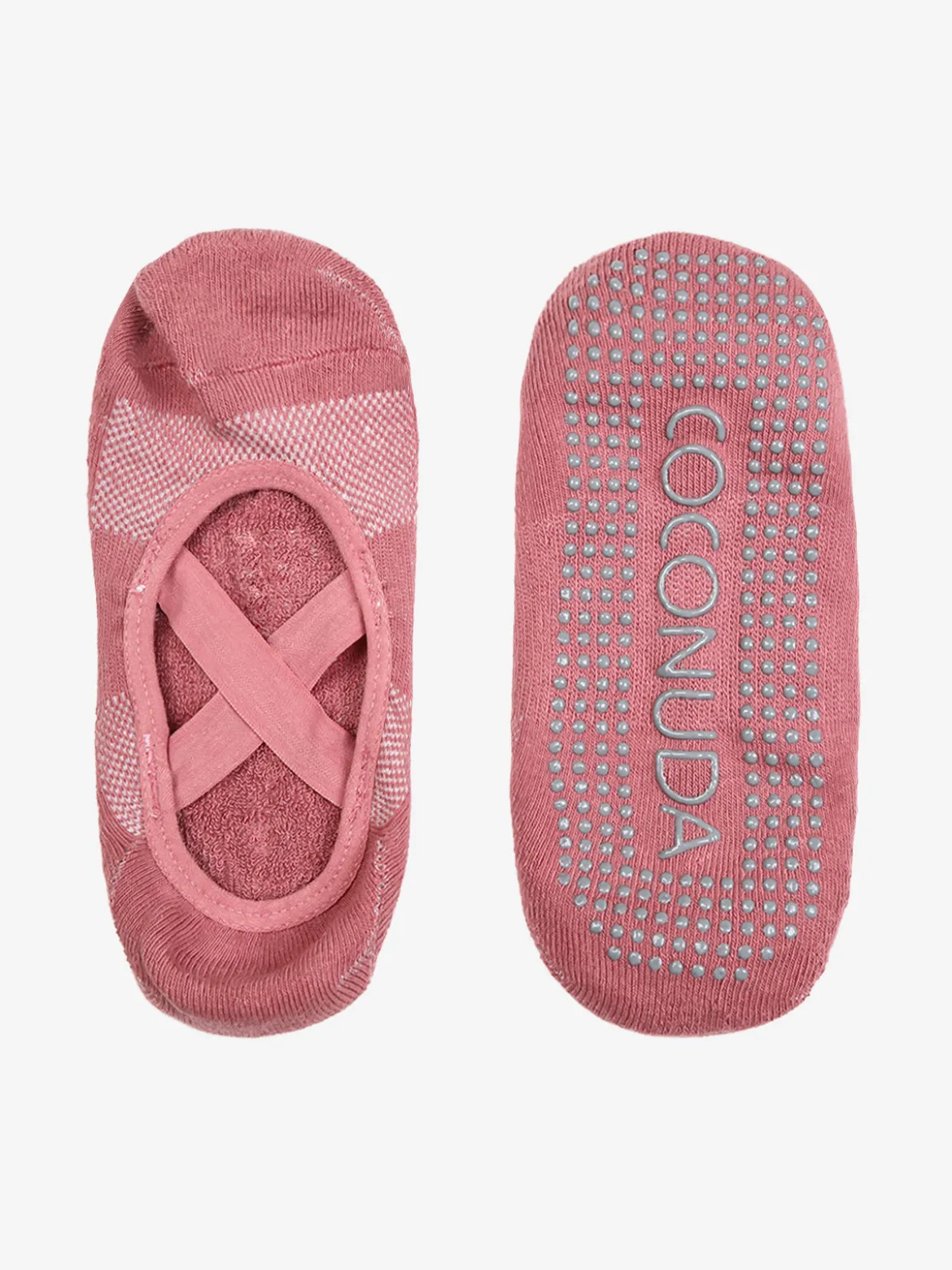 Coconuda Calze fitness antiscivolo da donna - rosa