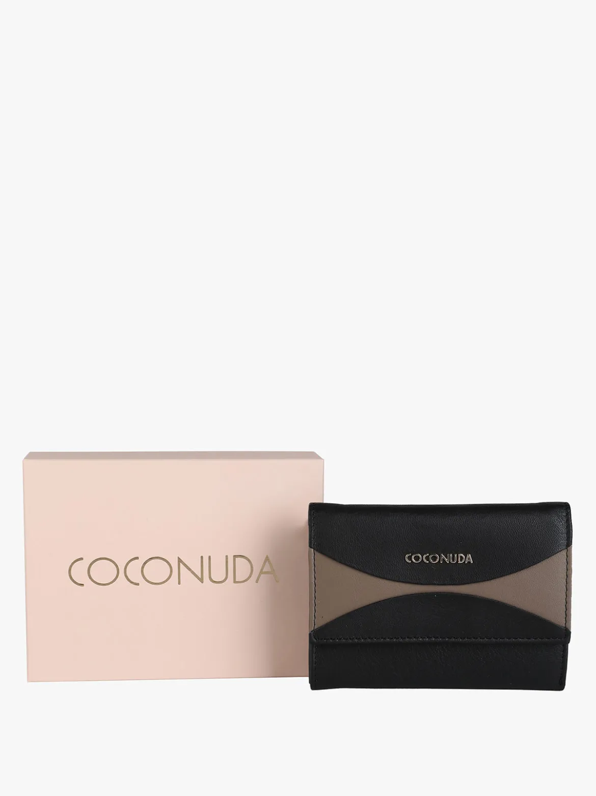 Coconuda Portafoglio in pelle da donna con portamonete esterno