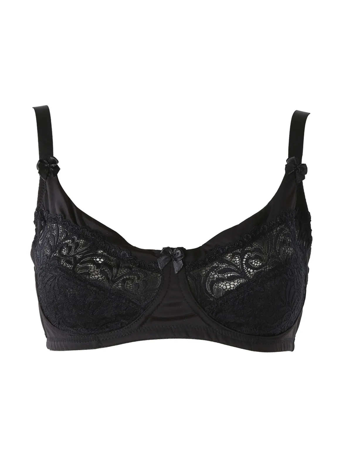 Coconuda PRIMULA Reggiseno strutturato con pizzo senza imbottitura e senza ferretto COPPA C - nero