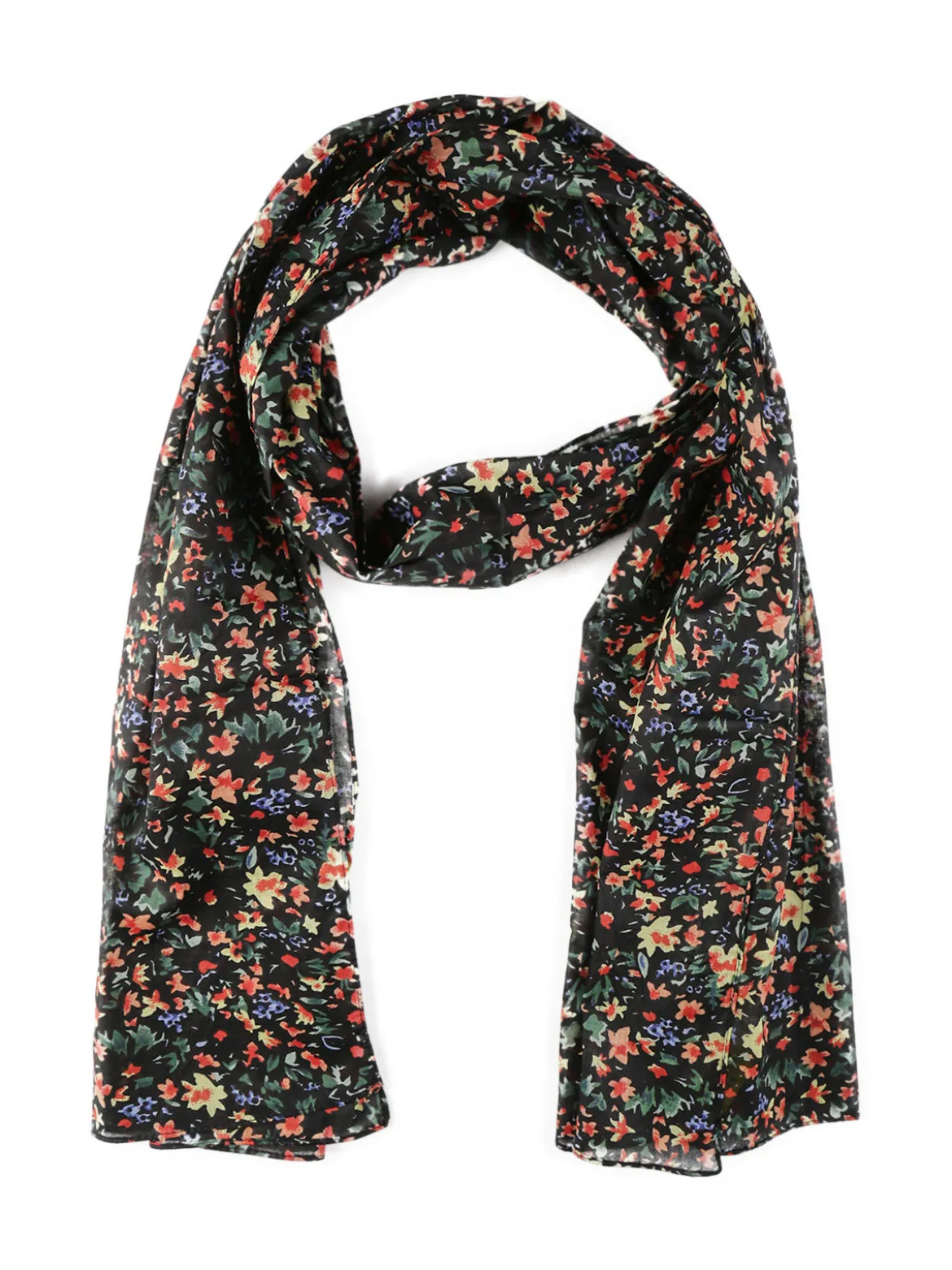 Colombo Sciarpa in cotone donna a fiori