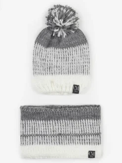 Colombo Set bambini cappello + scaldacollo in maglia