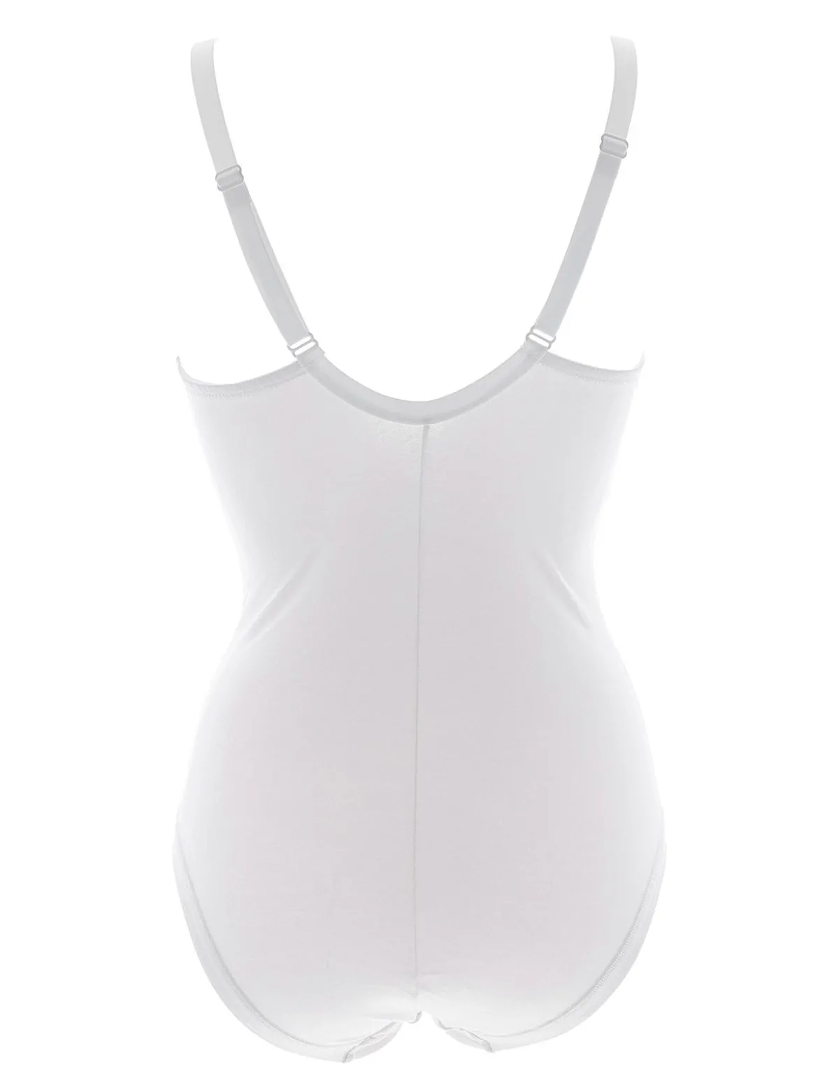 Cotonella CD521B Body donna in pizzo con ferretto coppa B - bianco