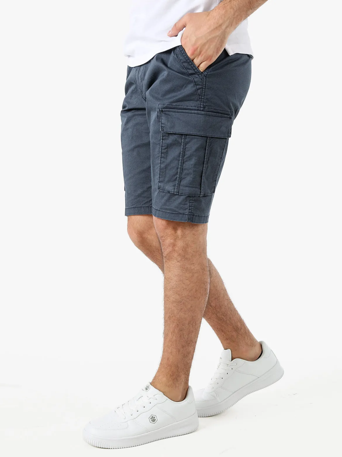 Cotton Belt Bermuda cargo da uomo in cotone stretch - avion