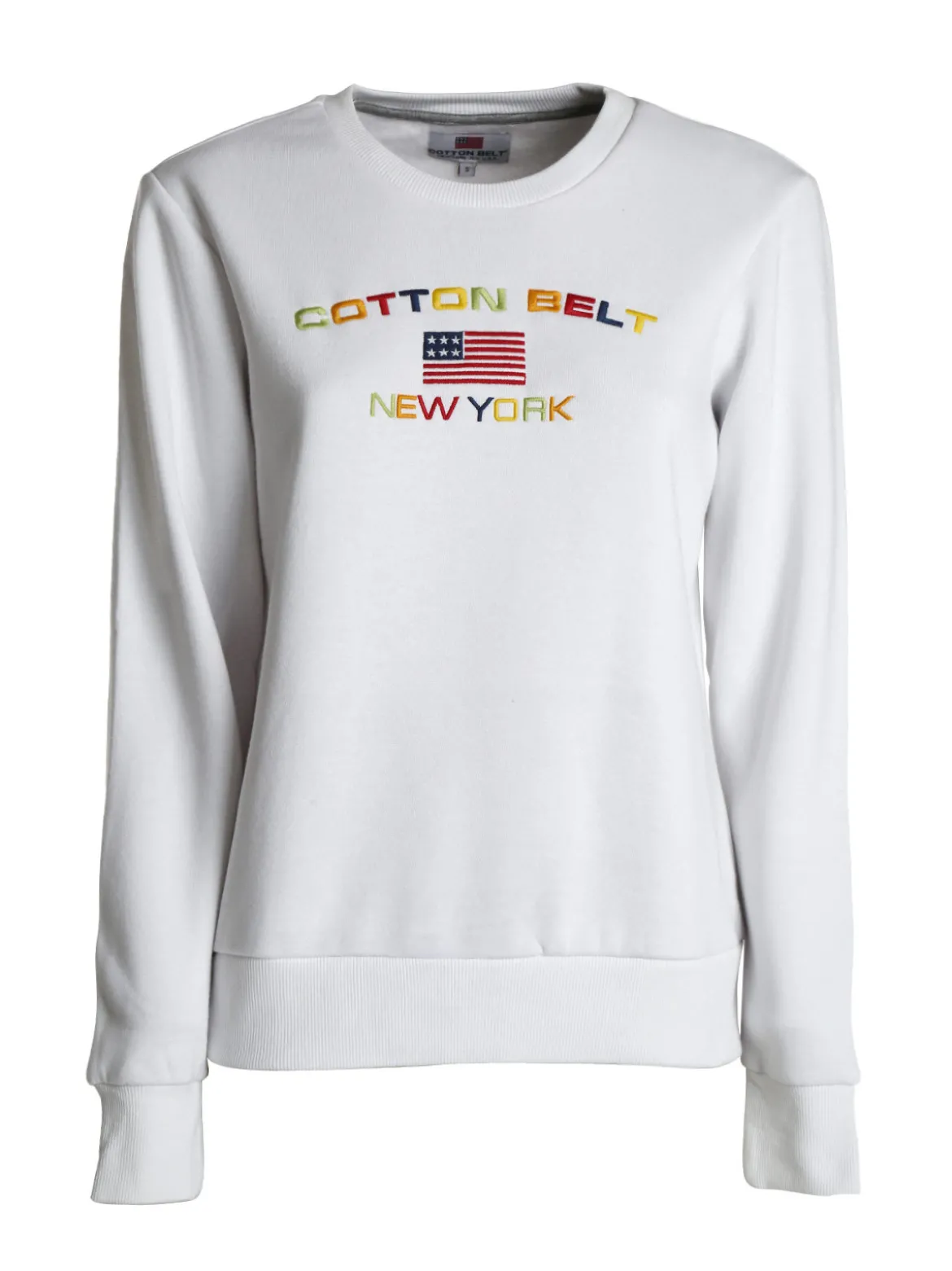 Cotton Belt Felpa pesante da donna con scollo tondo