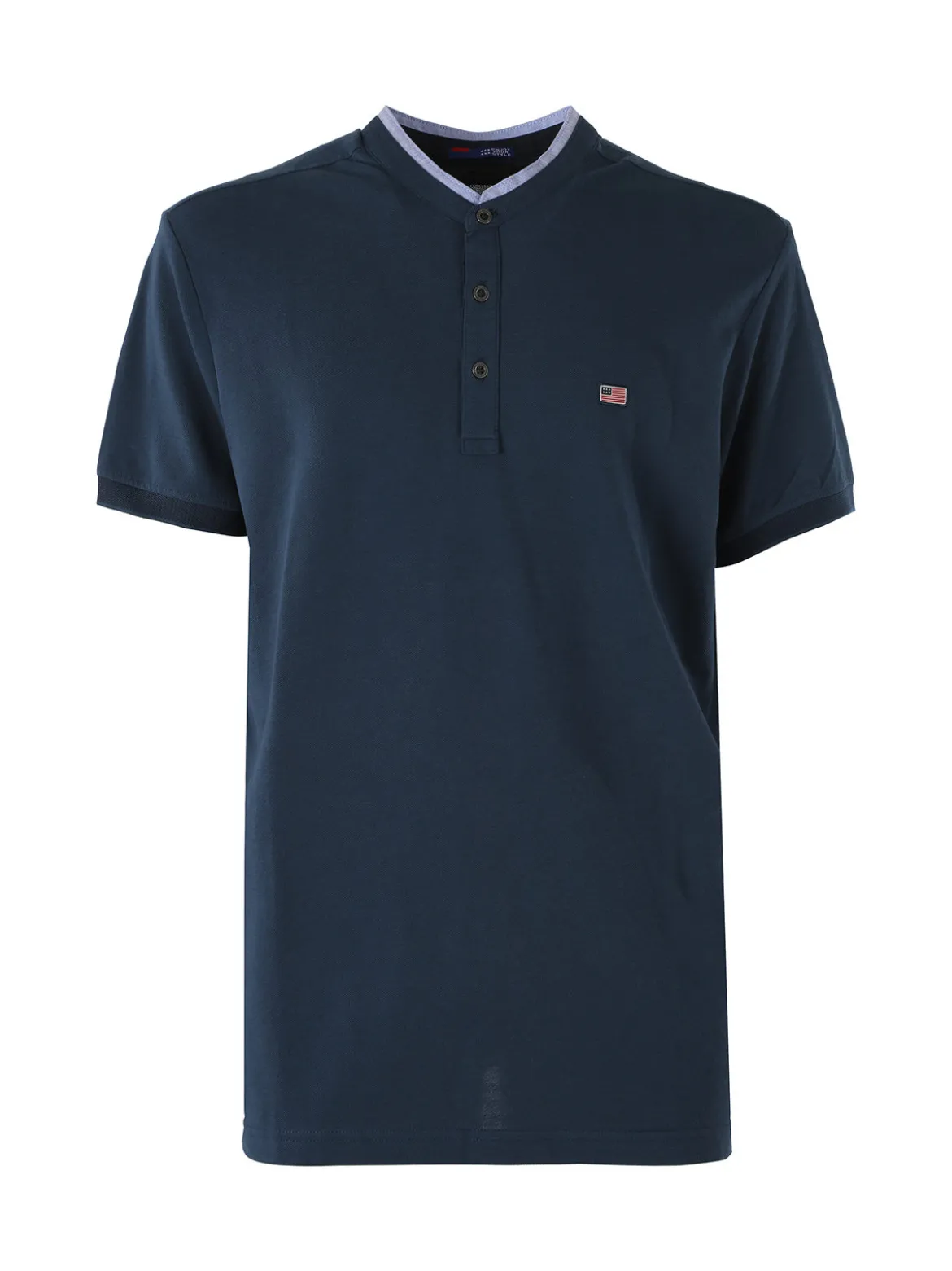 Cotton Belt Polo da uomo in cotone a maniche corte - ottanio