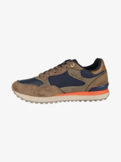 Cotton Belt Sneakers uomo stringate - marrone