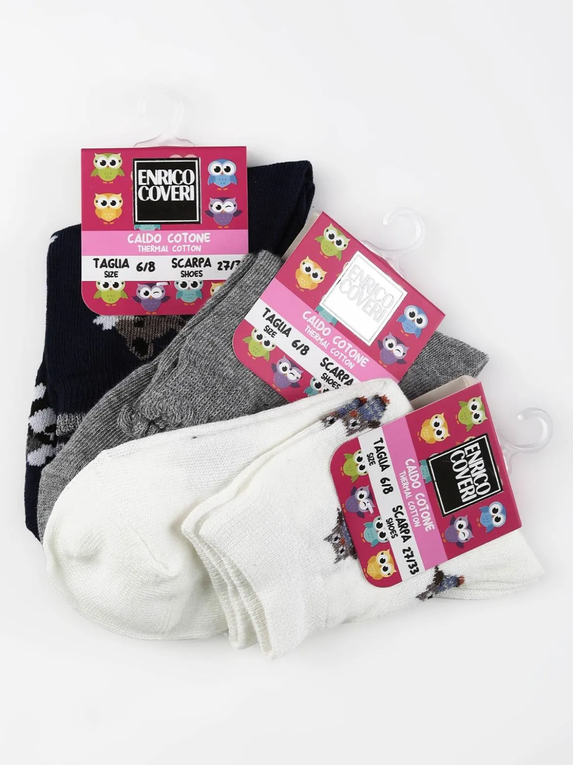 Coveri Calze corte da bambina in caldo cotone 3 paia