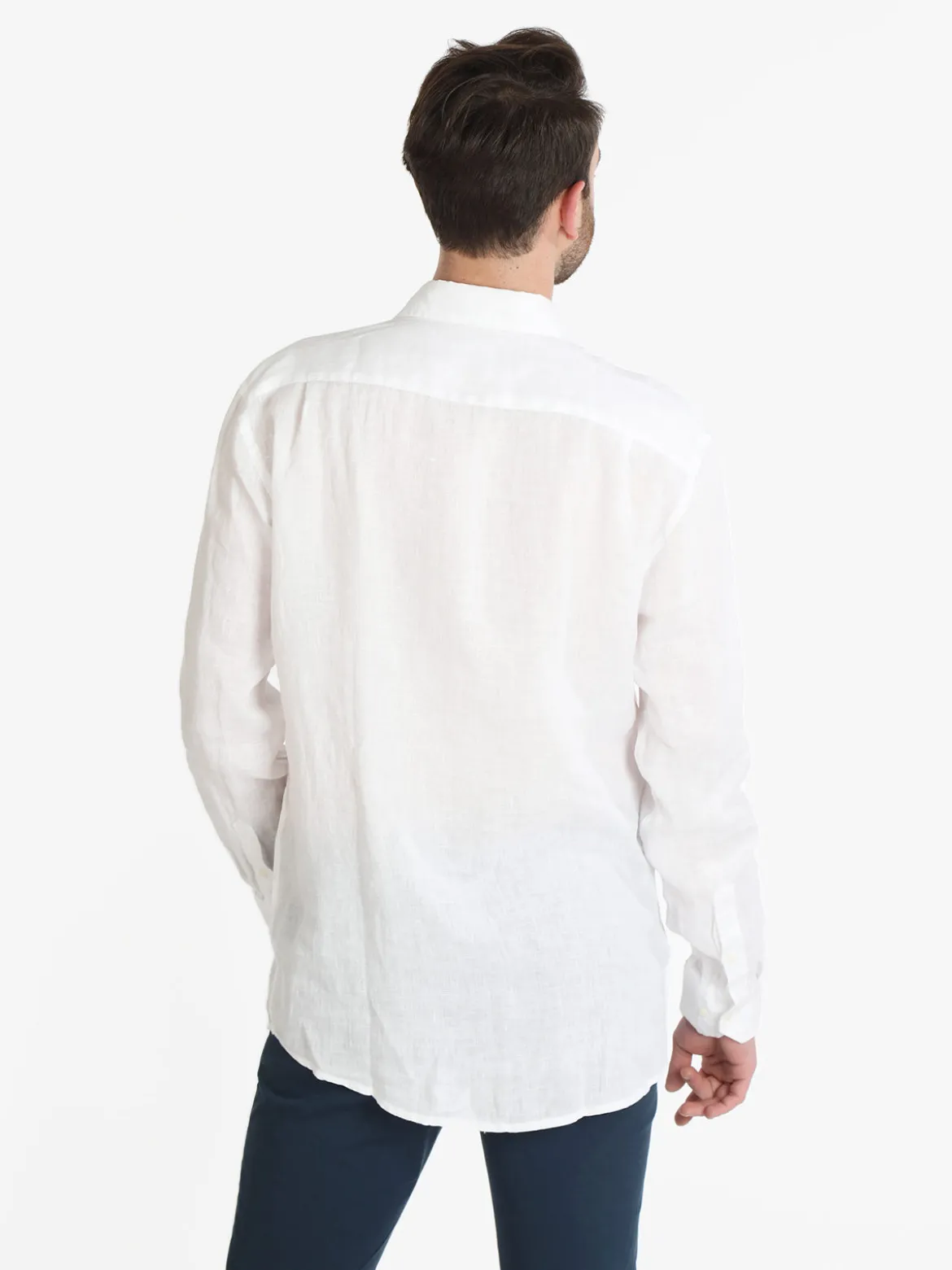 Coveri Collection Camicia in lino da uomo a maniche lunghe
