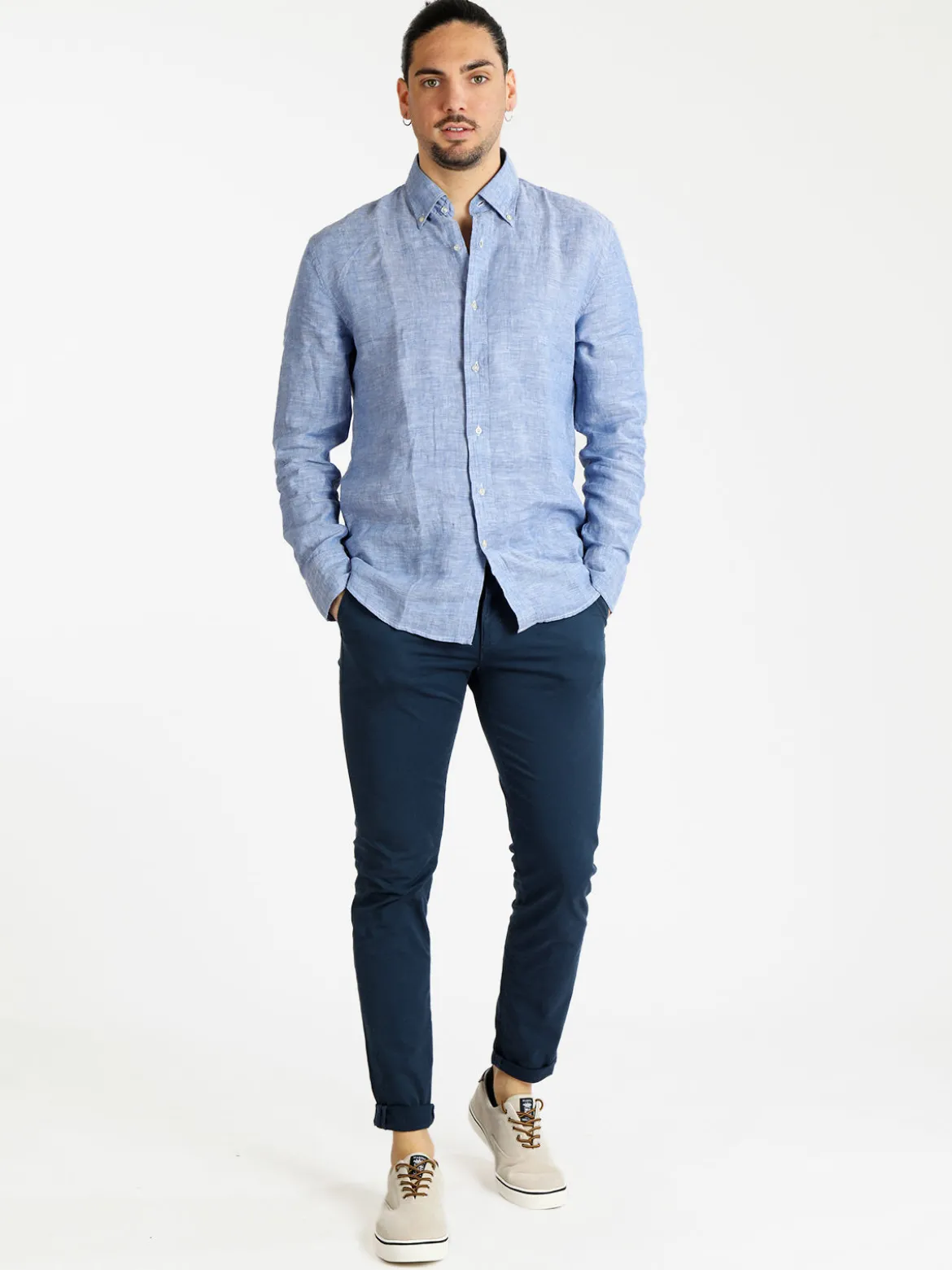Coveri Collection Camicia regular da uomo in lino
