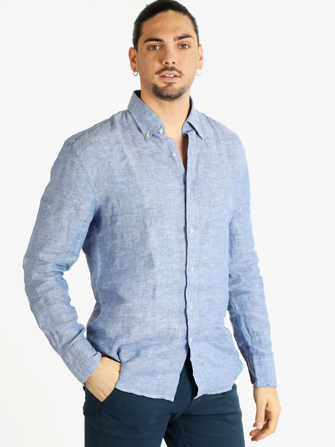 Coveri Collection Camicia regular da uomo in lino