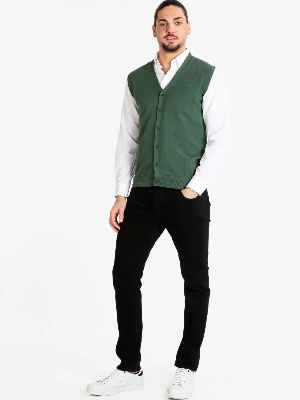 Coveri Collection Gilet uom in maglia con bottoni