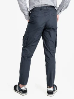 Coveri Collection Pantaloni cargo da uomo in cotone con coulisse
