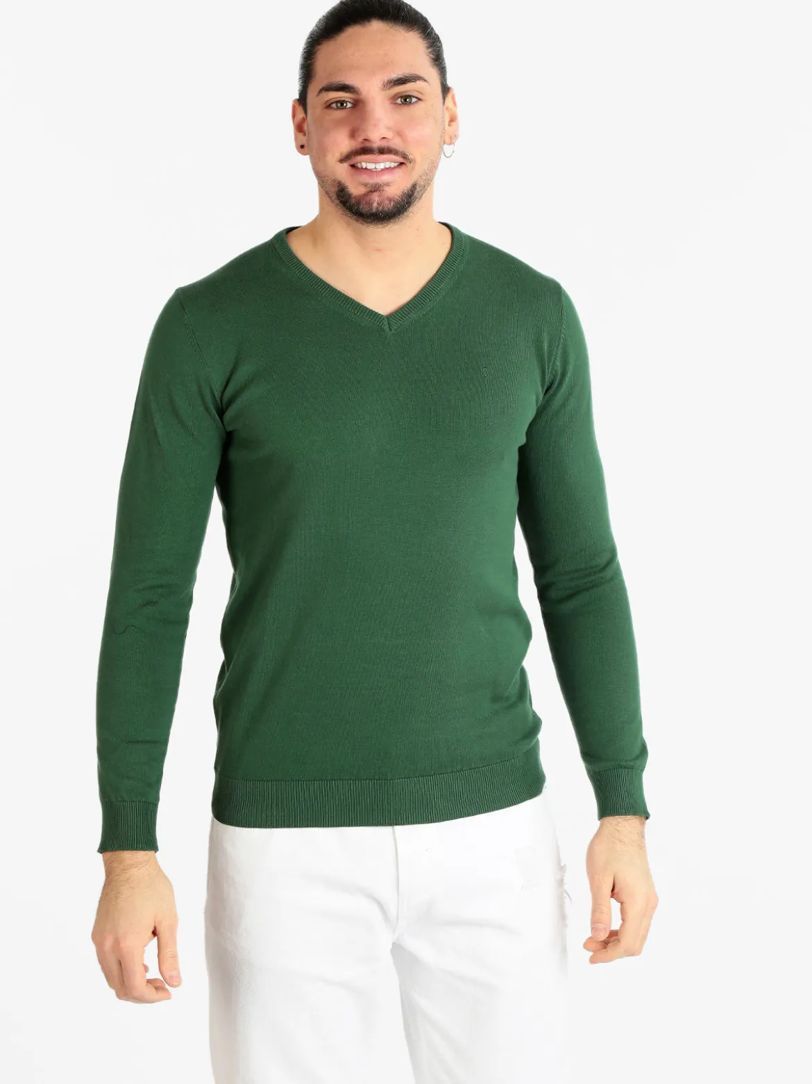 Coveri Collection Pullover leggero da uomo con scollo a V