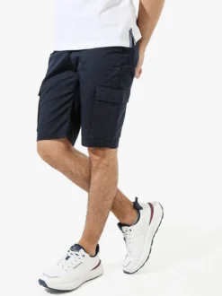 Coveri Moving Bermuda da uomo cargo in cotone - blu scuro