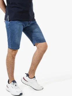 Coveri Moving Bermuda da uomo in cotone effetto jeans - jeans