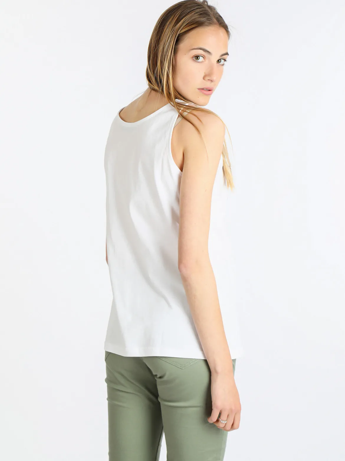 Coveri Moving Canotta donna in cotone con scritta