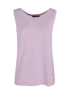 Coveri Moving Canotta donna in lurex con scollo tondo