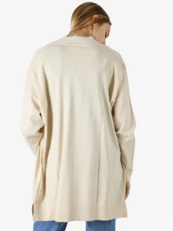 Coveri Moving Cardigan donna in maglia leggera senza chiusura - beige