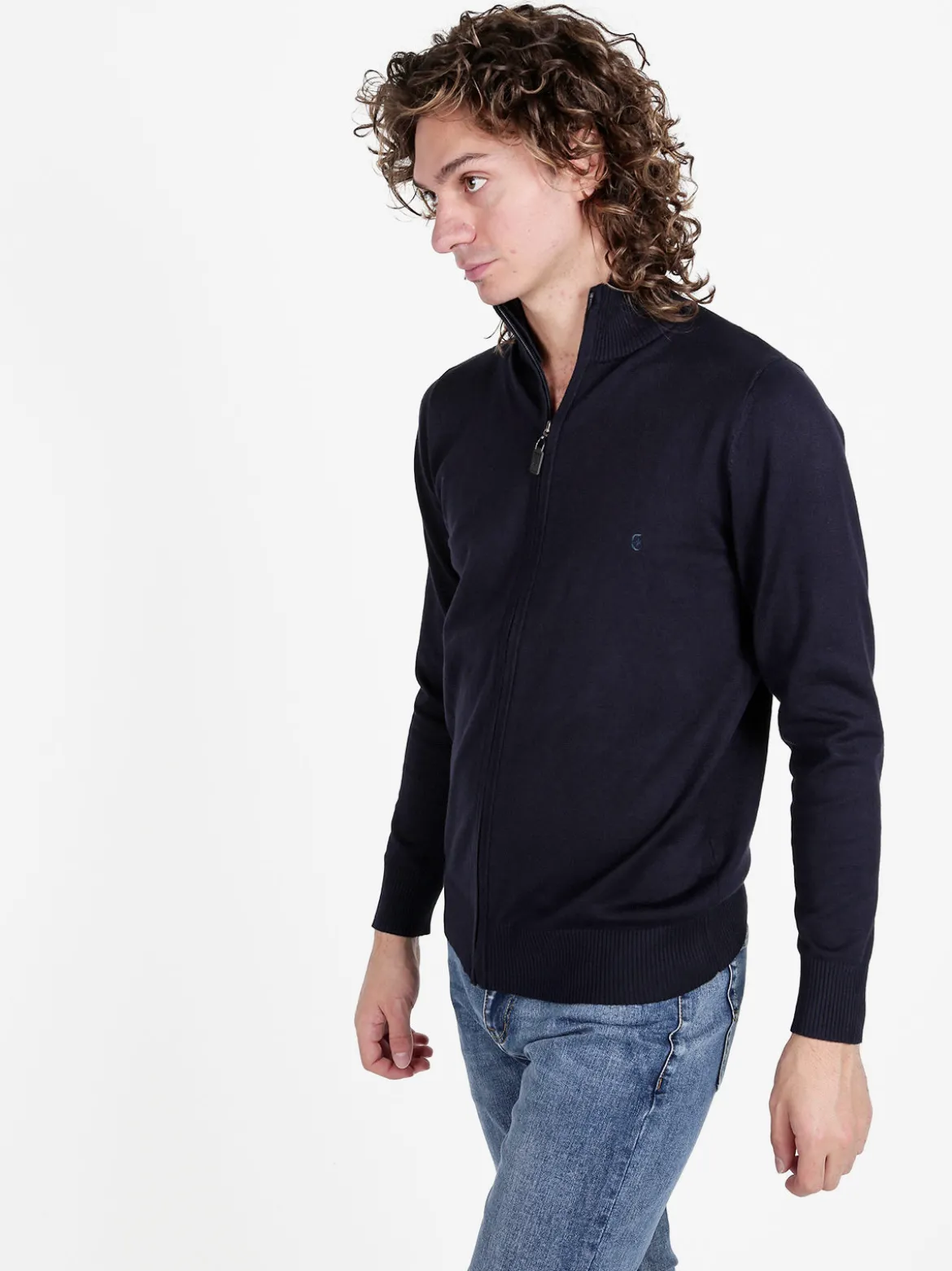 Coveri Moving Cardigan uomo in maglia con zip