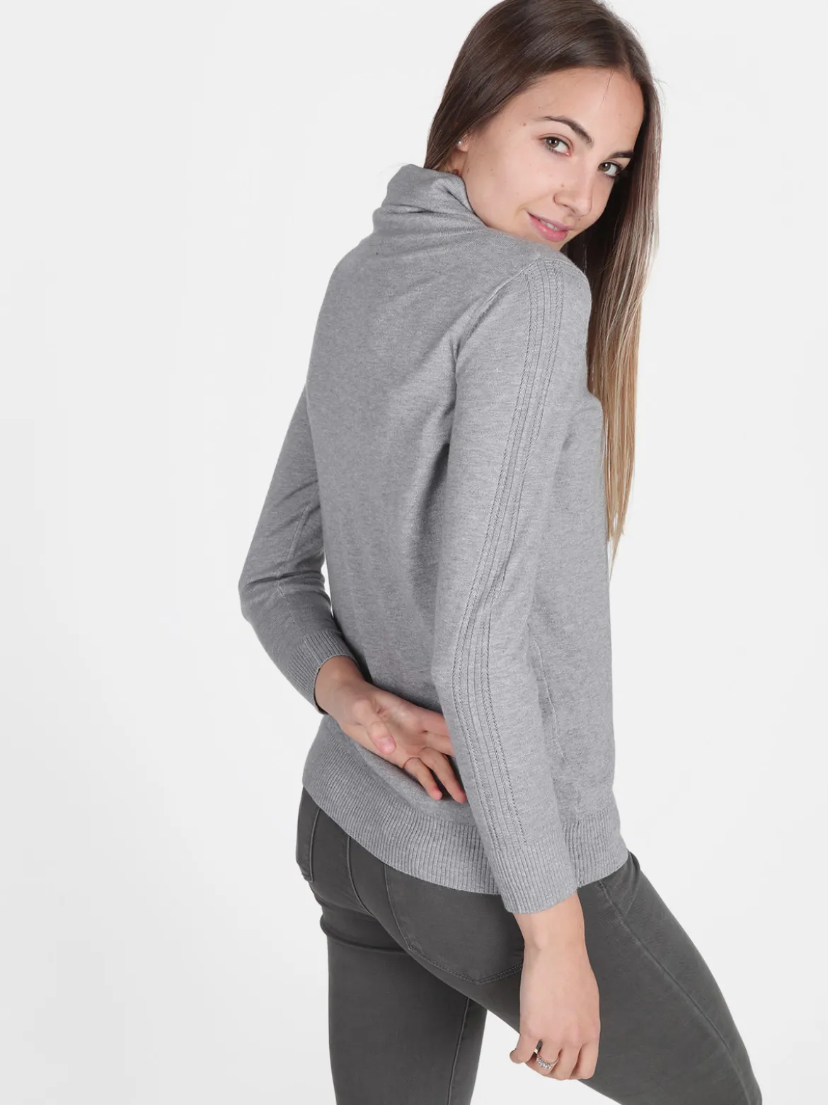 Coveri Moving Dolcevita donna in maglia tinta unita