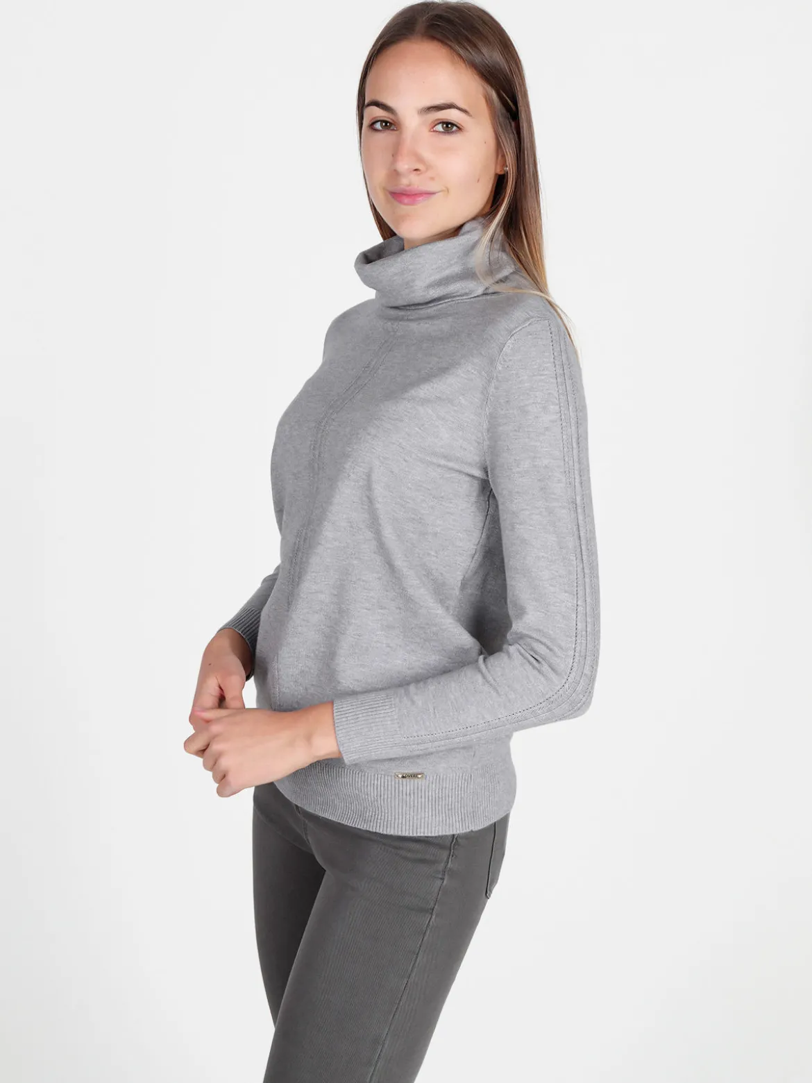 Coveri Moving Dolcevita donna in maglia tinta unita