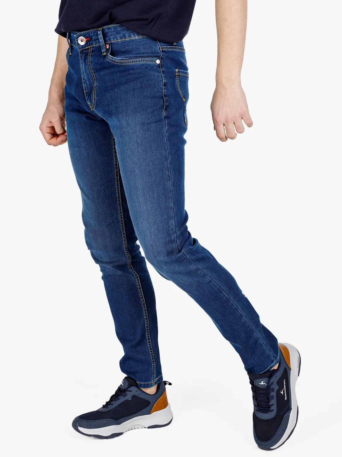 Coveri Moving Jeans da uomo a vita bassa taglie grandi