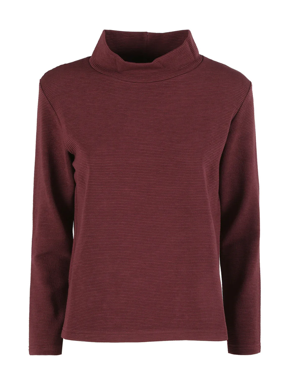 Coveri Moving Maglia donna a maniche lunghe accollata - bordeaux
