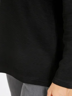 Coveri Moving Maglia donna a maniche lunghe accollata - nero