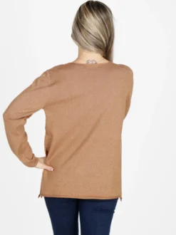 Coveri Moving Maglia donna in lurex con spacchi laterali