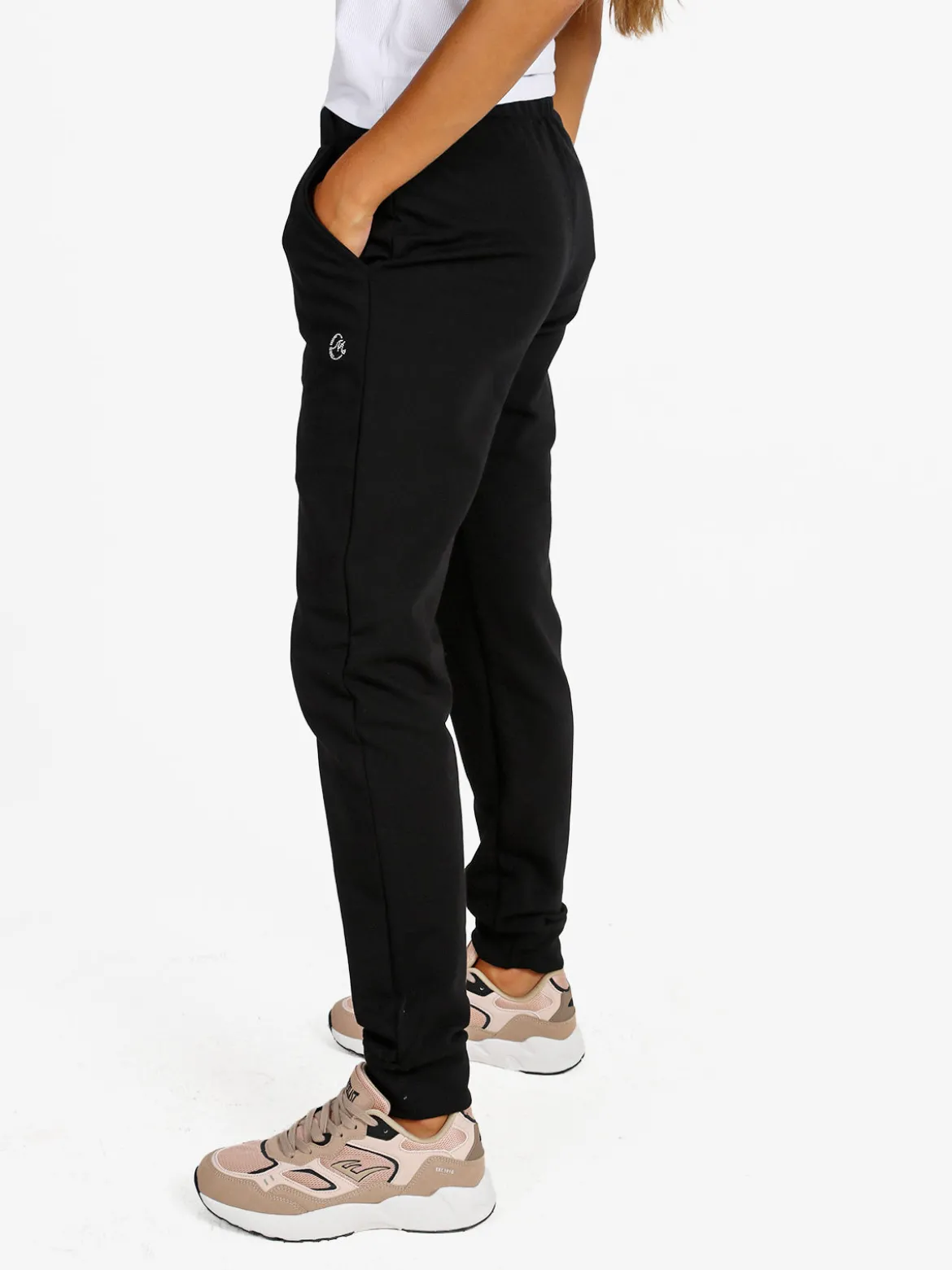 Coveri Moving Pantaloni tuta da donna con polsini - nero
