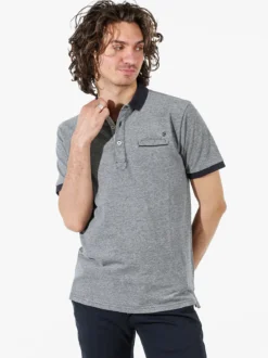 Coveri Moving Polo da uomo a maniche corte in cotone - blu scuro
