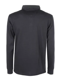 Coveri Moving Polo da uomo in cotone a maniche lunghe - blu scuro