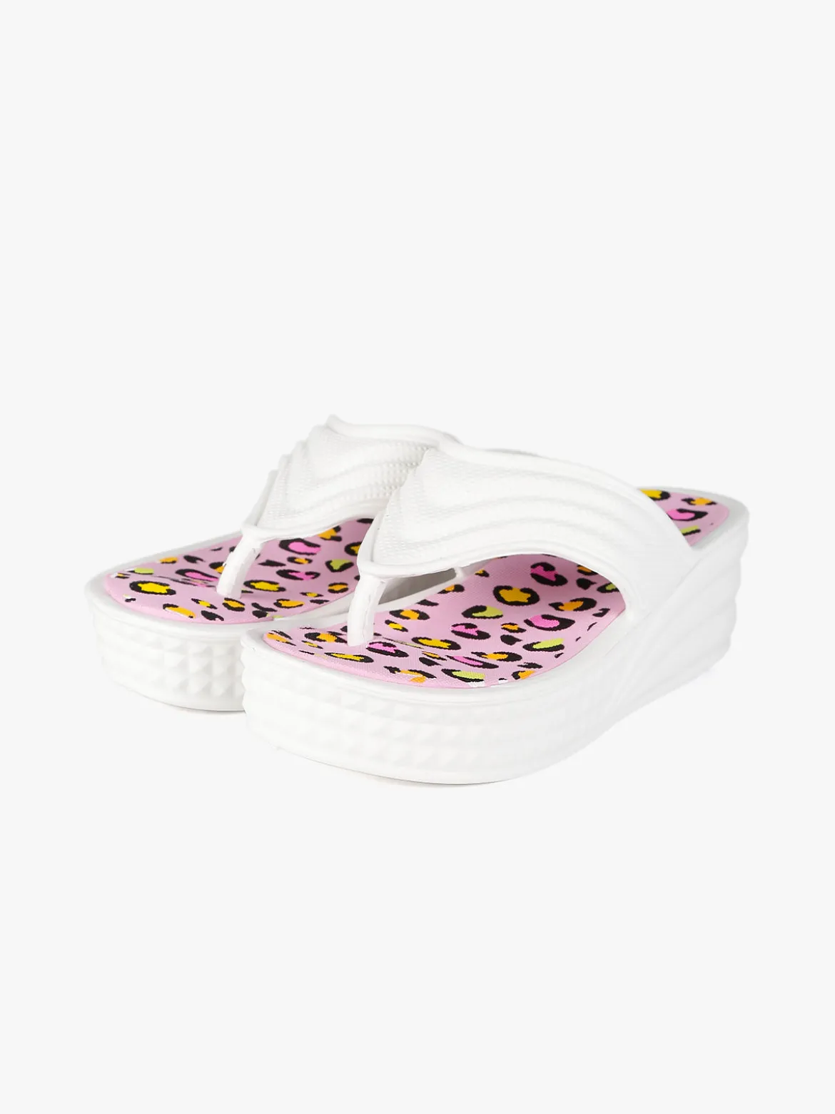 Coveri World Ciabatte donna a infradito in gomma con zeppa
