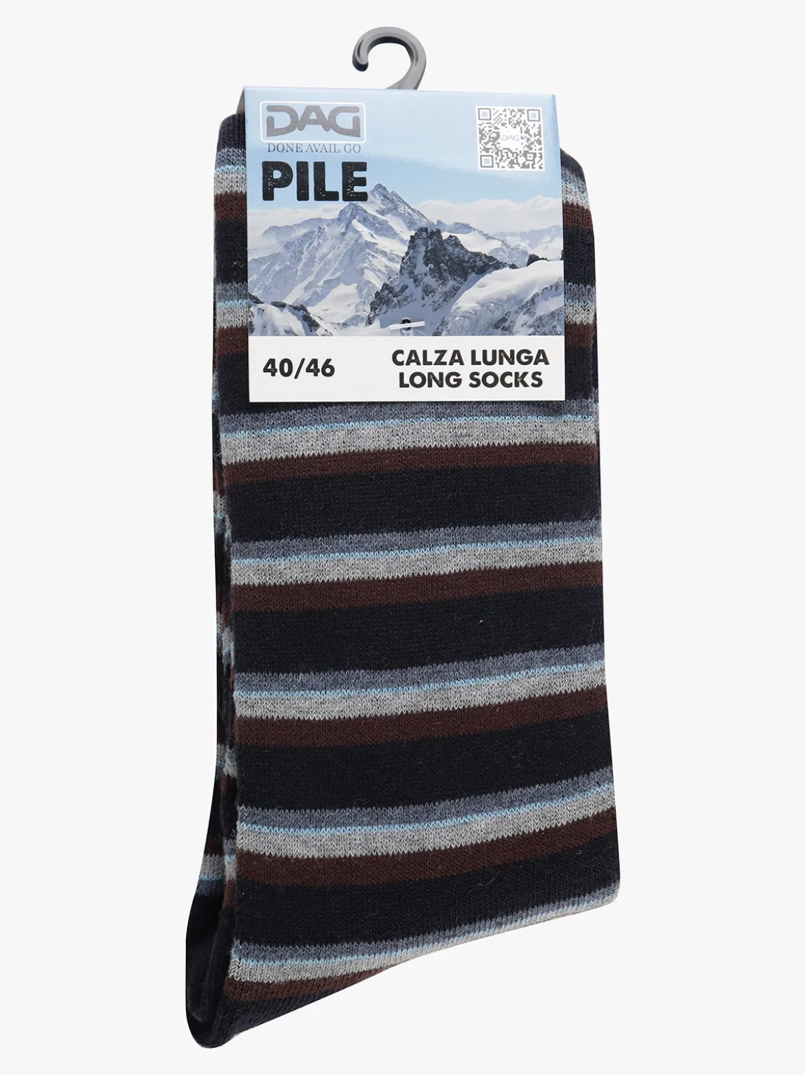 Dag Calze invernali lunghe da uomo a righe