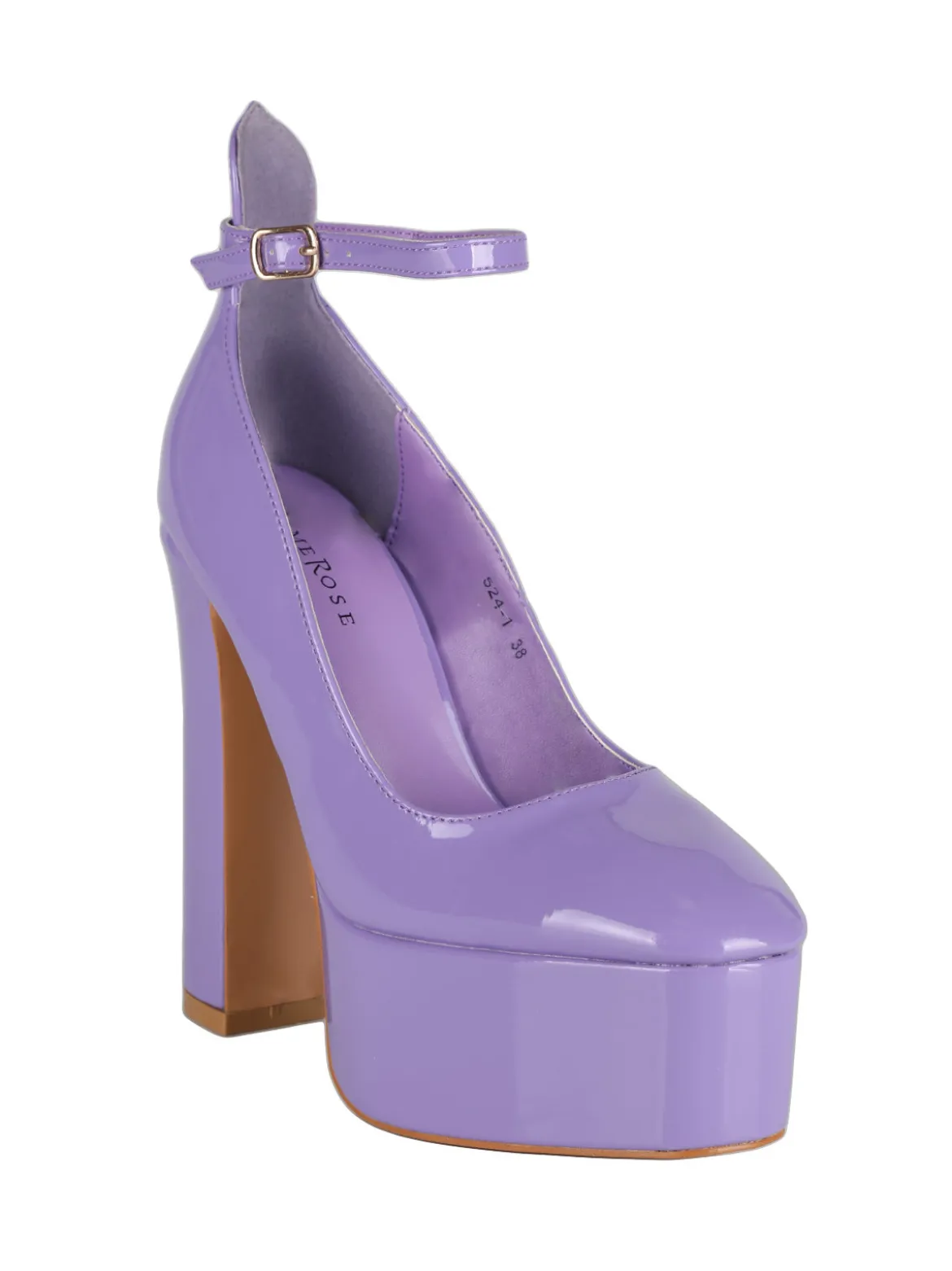 Dame Rose Decolletè donna con tacco e plateau