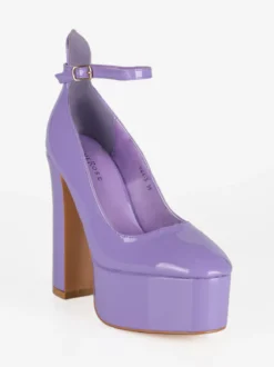 Dame Rose Decolletè donna con tacco e plateau