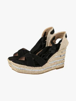 Dame Rose Sandali donna con zeppa con allacciatura alla schiava
