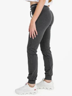 Dance Pantaloni donna sportivi con coulisse e polsini - grigio scuro