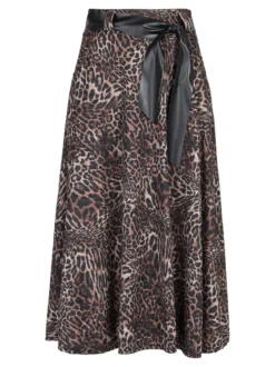 Daystar Gonna midi animalier da donna
