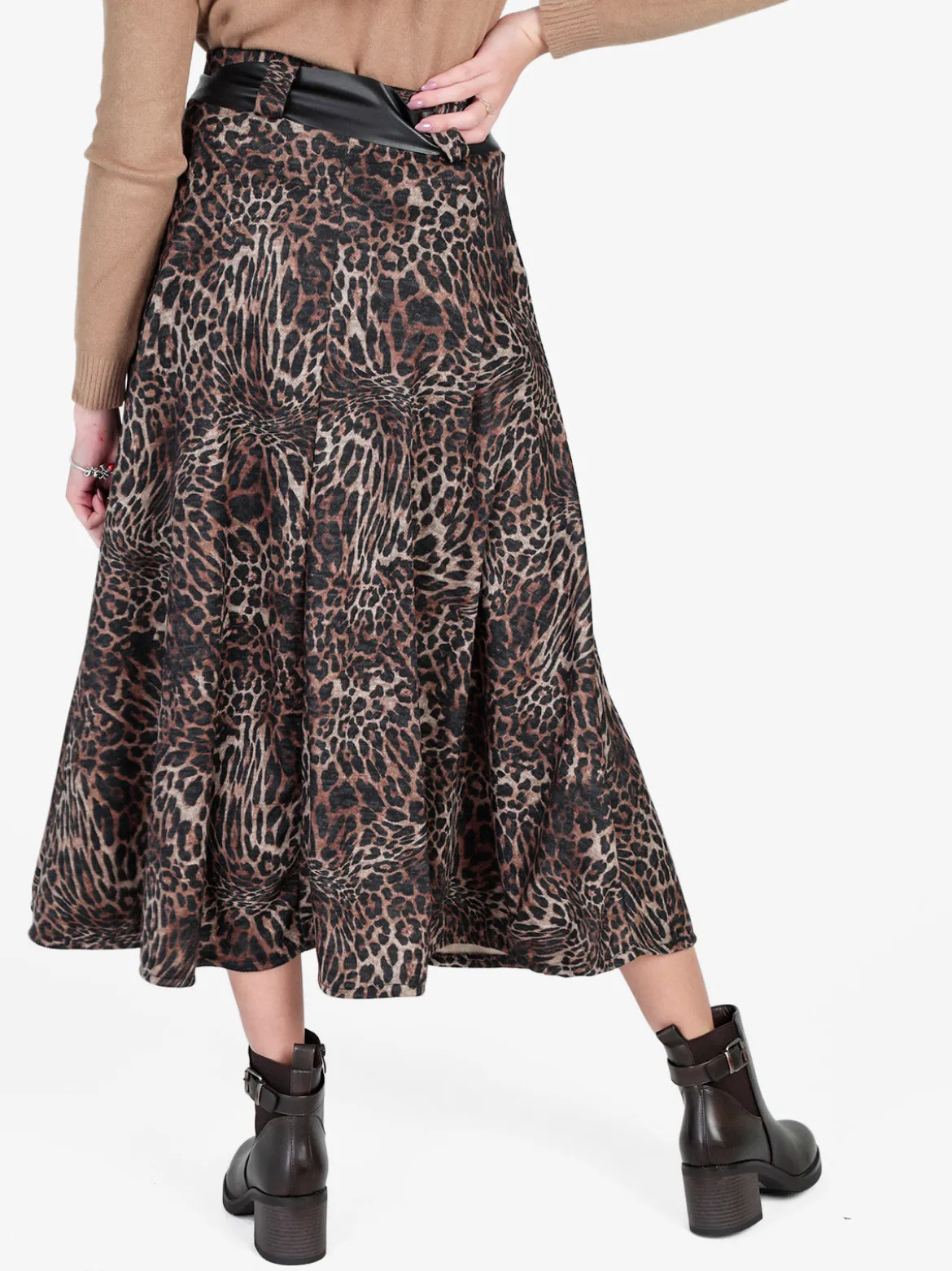 Daystar Gonna midi animalier da donna