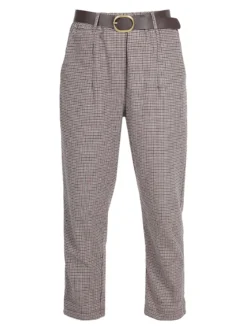 Daystar Pantaloni scozzesi da donna con cintura