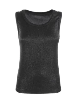Daystar Top donna effetto metallizzato