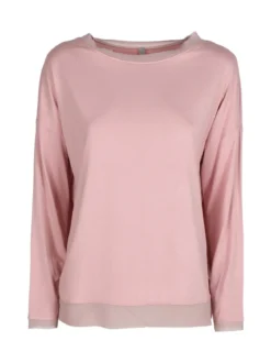 Daystar T-shirt donna a maniche lunghe con dettagli in voilè