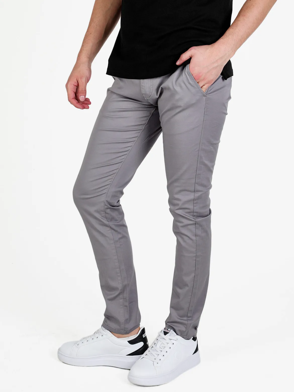 3-D Dimensione Pantaloni casual da uomo in cotone