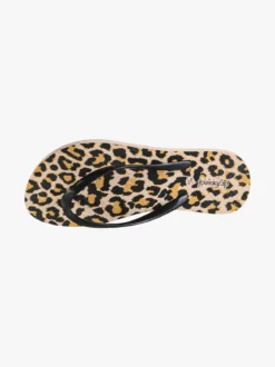 De Fonseca Infradito donna animalier in gomma - nero